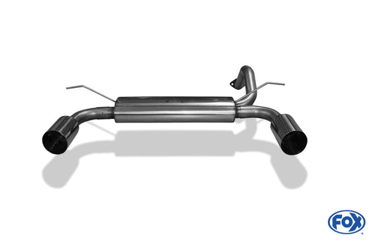 Honda Civic IV Endschalldämpfer quer Ausgang rechts/links - 1x114 Typ 10 rechts/links