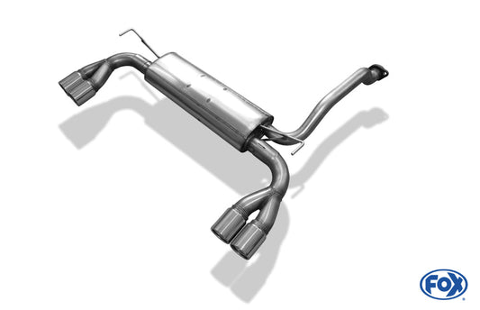 Honda Civic IV Coupe - EJ2 Endschalldämpfer Ausgang rechts/links - 2x80 Typ 13 rechts/links