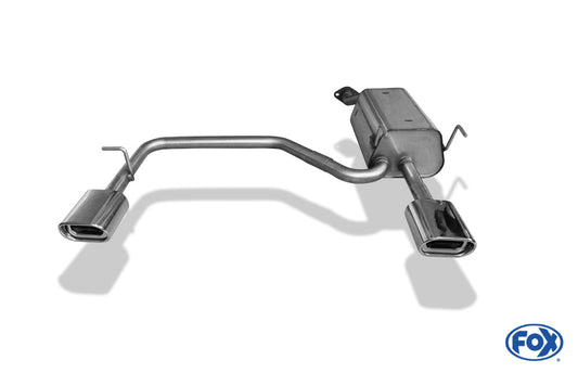Honda Civic VII Coupé Endschalldämpfer Ausgang rechts/links - 135x80 Typ 53 rechts/links