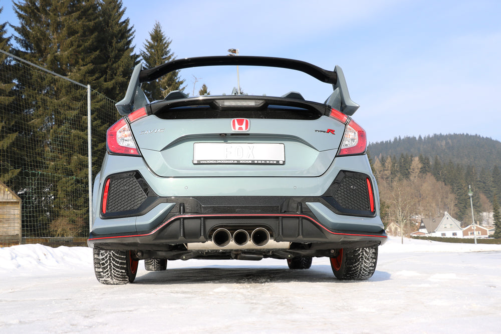 Honda Civic X Type R Endschalldämpfer quer Ausgang rechts/links - 100-90-100 Typ 25 mittig