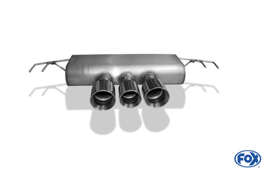 Honda Civic X Type R Endschalldämpfer quer Ausgang rechts/links - 100-90-100 Typ 25 mittig