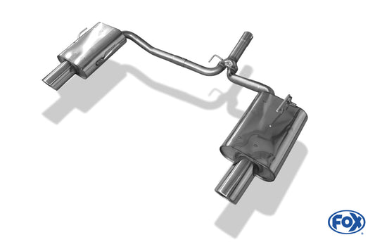 Honda Accord VII Typ CL7 Endschalldämpfer Ausgang rechts/links - 1x100 Typ 17 rechts/links