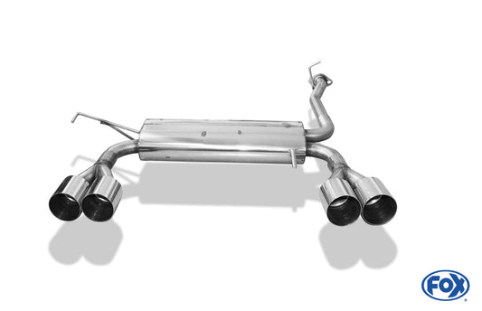 Honda Prelude V BB9 Endschalldämpfer quer Ausgang rechts/links - 2x90 Typ 10 rechts/links