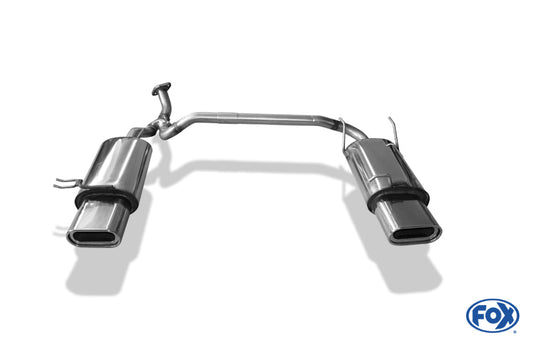 Hyundai Accent Typ LC Endschalldämpfer rechts/links - 160x80 Typ 53 rechts/links