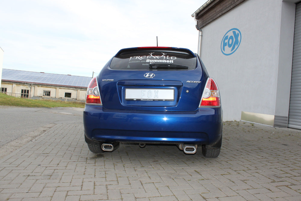 Hyundai Accent - MC Endschalldämpfer Ausgang rechts/links - 135x80 Typ 53 rechts/links