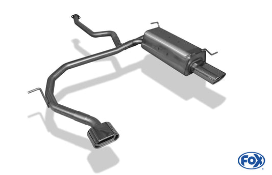 Hyundai Santa Fé - SM Endschalldämpfer rechts/links - 135x80 Typ 53 rechts/links