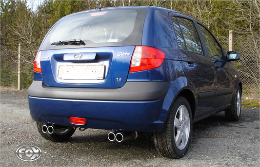 Hyundai Getz - 3/5 türer Endschalldämpfer Ausgang rechts/links - 2x80 Typ 13 rechts/links