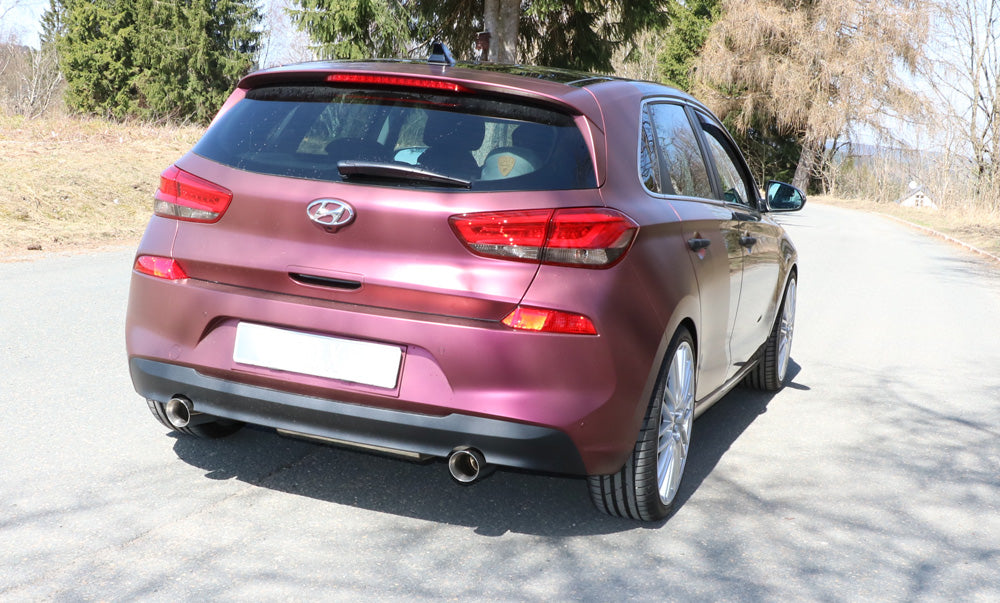 Hyundai i30 PDE Endschalldämpfer quer Ausgang rechts/links - 1x90 Typ 25 rechts/links
