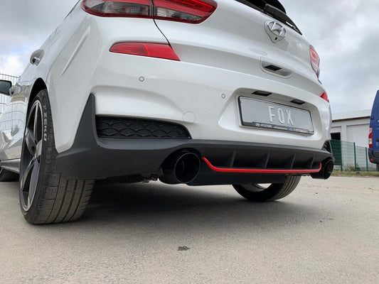 Hyundai i30N Performance + Fastback Endrohre passend auf den originalen Endschalldämpfer - 1x114 Typ 25 rechts/links schwarz