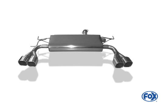 Hyundai Tucson Allrad 2,7l - JM Endschalldämpfer quer Ausgang rechts/links - 2x88x79 Typ 70 rechts/links