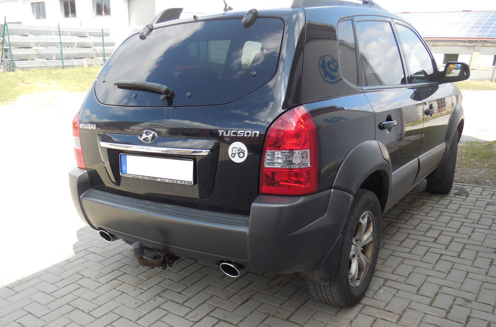 Hyundai Tucson 2,0l - JM Endschalldämpfer quer Ausgang rechts/links - 115x85 Typ 32 rechts/links