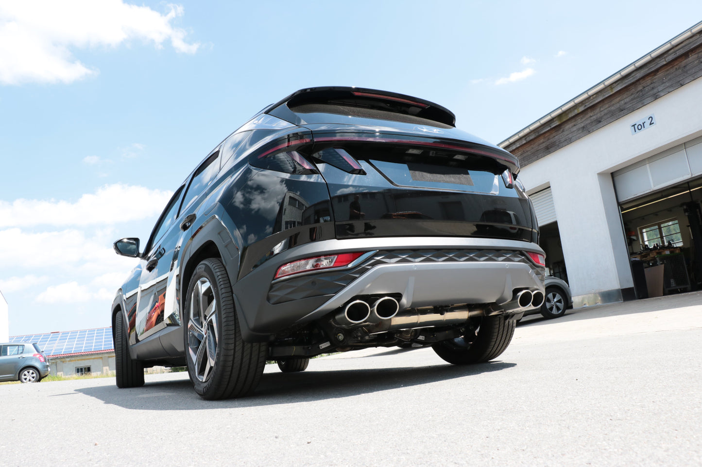 FOX Hyundai Tucson NX4 - 4x2 & 4x4 Endschalldämpfer - 2x115x85 Typ 32 rechts/links