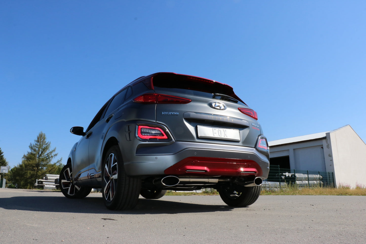Hyundai Kona 2WD Ironman Endschalldämpfer Ausgang rechts/links - 160x90 Typ 38 rechts/links