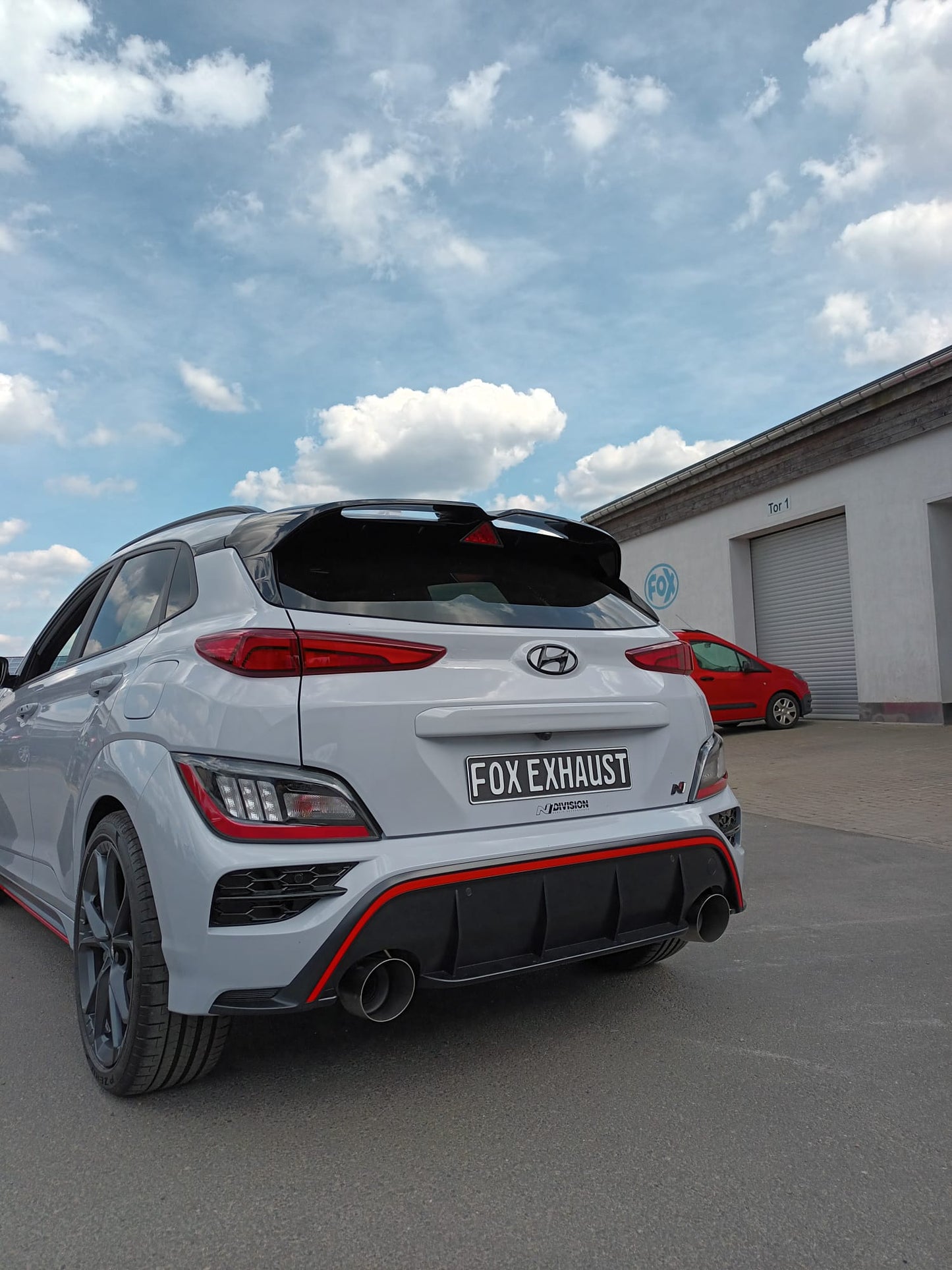 FOX Hyundai Kona N Endschalldämpfer quer Ausgang rechts/links - 1x130 Typ 14 rechts/links