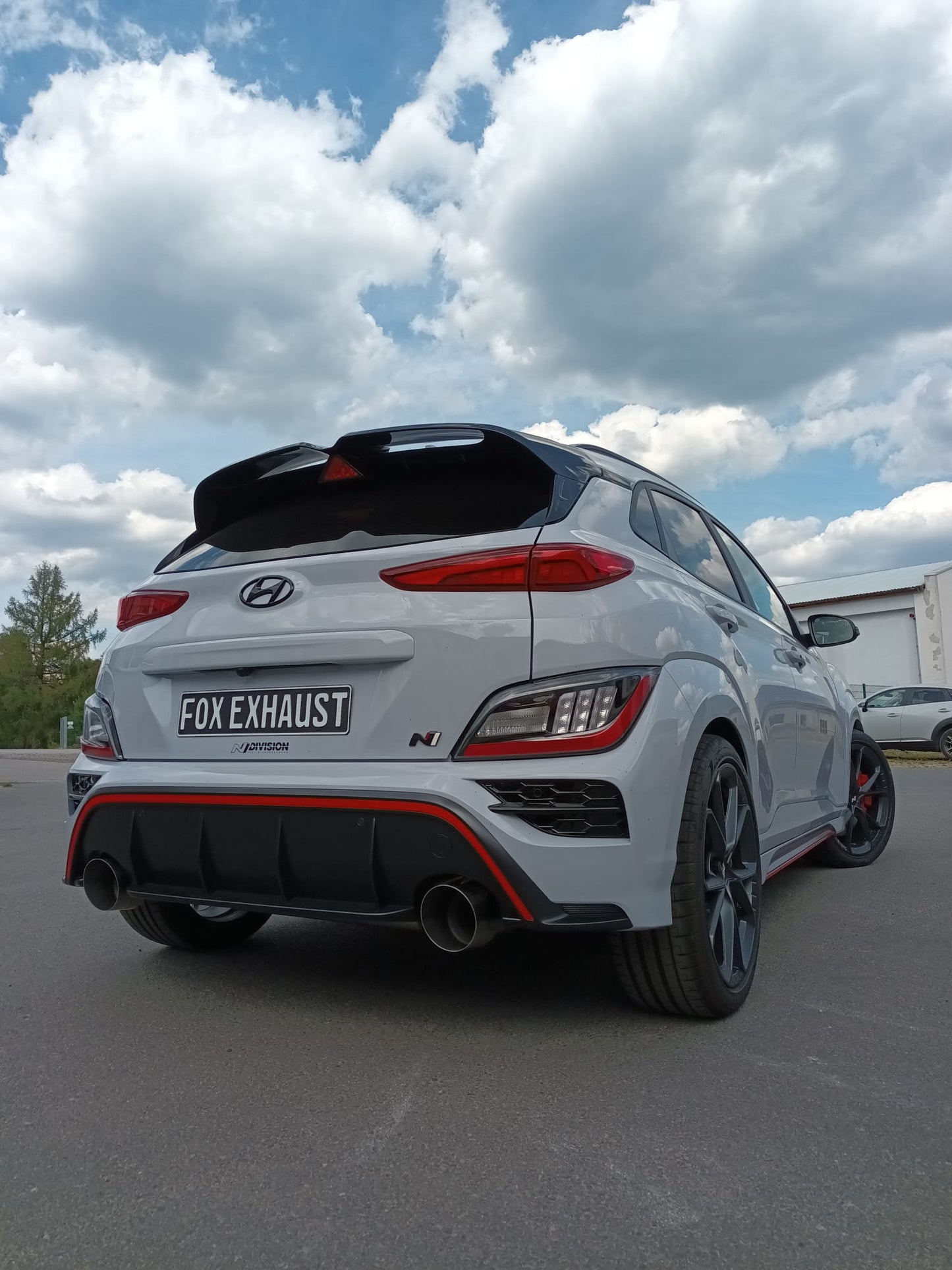 FOX Hyundai Kona N Endschalldämpfer quer Ausgang rechts/links - 1x130 Typ 14 rechts/links