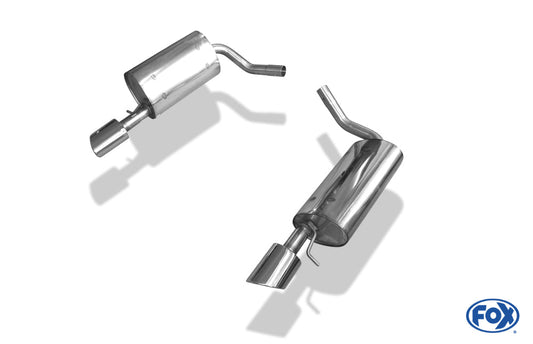 Jaguar S-Type Typ CCX Endschalldämpfer rechts/links - 115x85 Typ 38 rechts/links