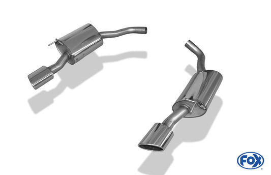 Jaguar XK8 Typ QEV/ QDV Endschalldämpfer rechts/links - 115x85 Typ 38 rechts/links