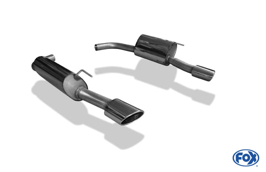 Jaguar XK8/ XKR Typ QEV/ QDV Endschalldämpfer rechts/links Ø63,5 - 115x85 Typ 38 rechts/links