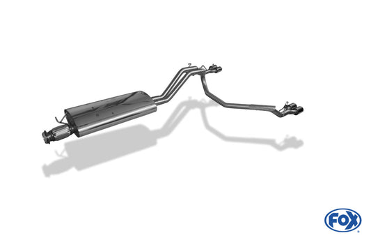 Jeep Commander Typ XK Final silencer - exit right/left 2x80 type 13 right/left