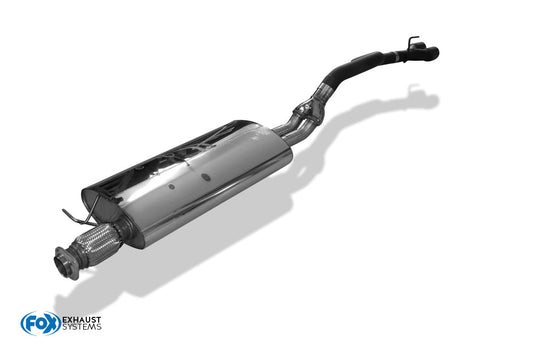 FOX Jeep Commander Typ WH/ XK Endschalldämpfer - 2x90 Typ 16 schwarz emalliert