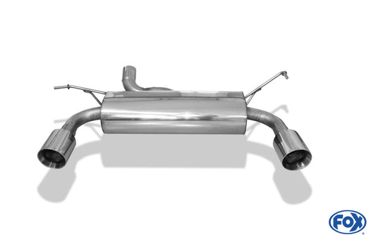 Jeep Wrangler III - JK Endschalldämpfer quer Ausgang rechts/links - 1x100 Typ 25 rechts/links