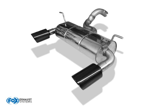 FOX Jeep Wrangler IV - JL Endschalldämpfer quer Ausgang rechts/links - 1x100 Typ 25 rechts/links schwarz emalliert