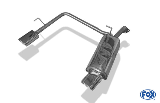 Kia Rio II Endschalldämpfer Ausgang rechts/links - 135x80 Typ 53 rechts/links