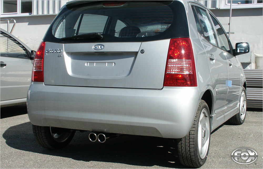 Kia Picanto - BA Endschalldämpfer Ausgang mittig - 2x70 Typ 16