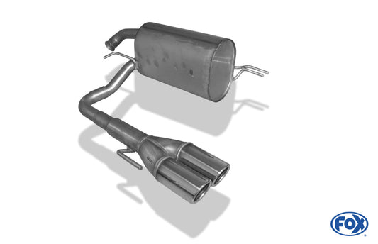 Kia Picanto - BA Endschalldämpfer Ausgang mittig - 2x70 Typ 16