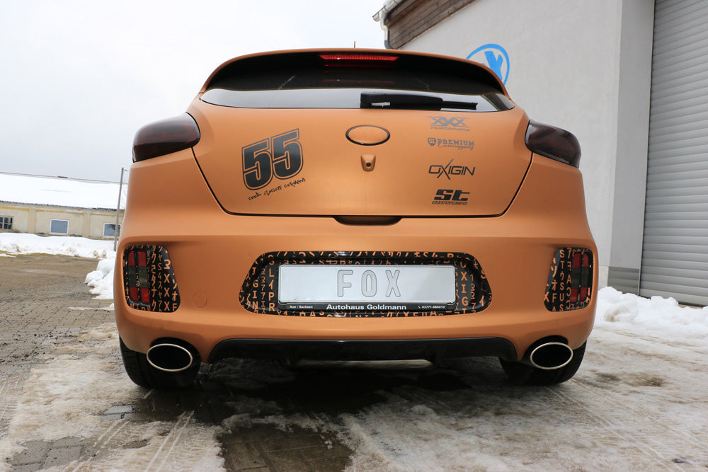 Kia Pro Cee`d GT Endschalldämpfer quer Ausgang rechts/links - 160x90 Typ 38 rechts/links