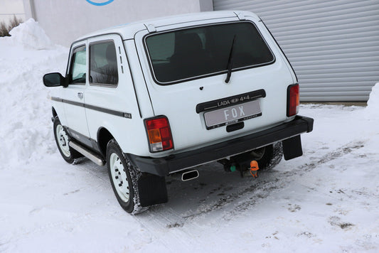 Lada Niva 4x4 Endschalldämpfer quer Ausgang links - 145x65 Typ 59 links