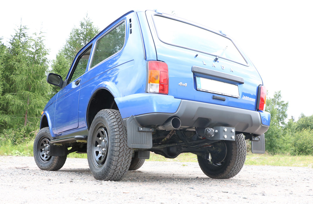 Lada Niva 4x4 - Urban Endschalldämpfer quer Ausgang links - 1x90 Typ 10 links