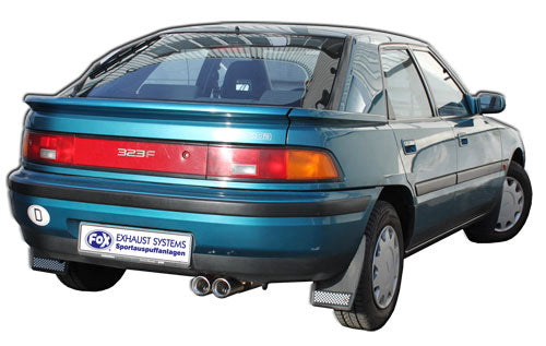 Mazda 323 Typ BG/ MX3 Typ EC Endschalldämpfer mit Flansch - 2x80 Typ 13