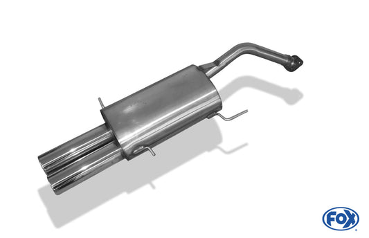 Mazda 323 IV Typ BG Stufenheck Endschalldämpfer mit Flansch - 2x80 Typ 13