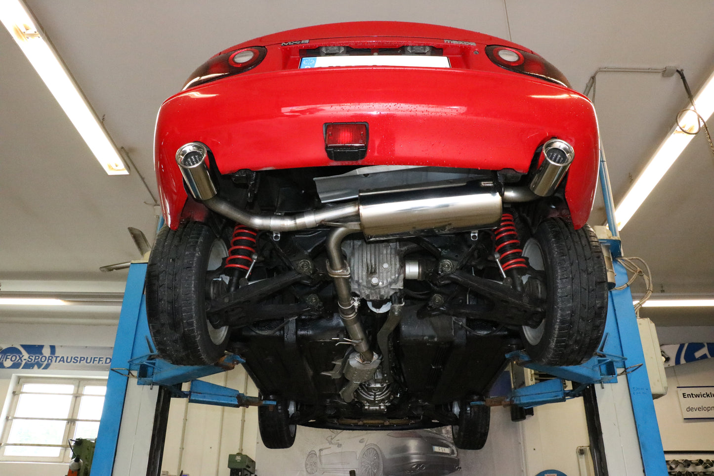 FOX Mazda MX5 Typ NA Endschalldämpfer Ausgang rechts/links - 1x90 Typ 13 rechts/links