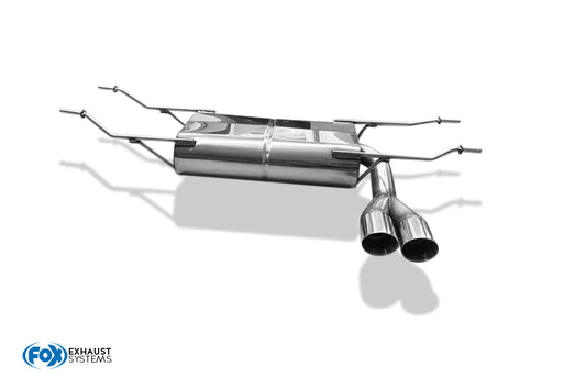 FOX Mazda MX5 - ND Endschalldämpfer quer Ausgang rechts - 2x70 Typ 25 NICHT versetzt