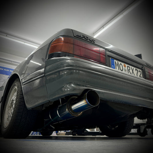 FOX Mazda RX7 - FC Endschalldämpfer links JDM Style - 1x114 Typ 10 rechts/links colouriert (bunter Rand)