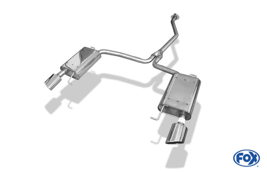 Mazda 6 Typ GH Benzin Endschalldämpfer rechts/links - 115x85 Typ 38 rechts/links