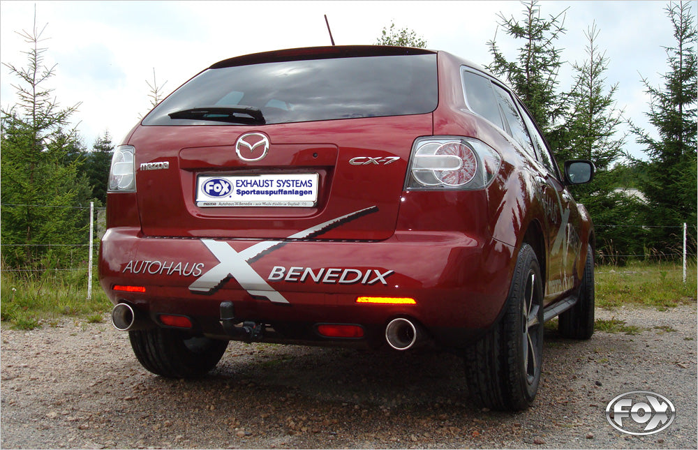 Mazda CX7 Endschalldämpfer quer Ausgang rechts/links - 1x114 Typ 13 rechts/links