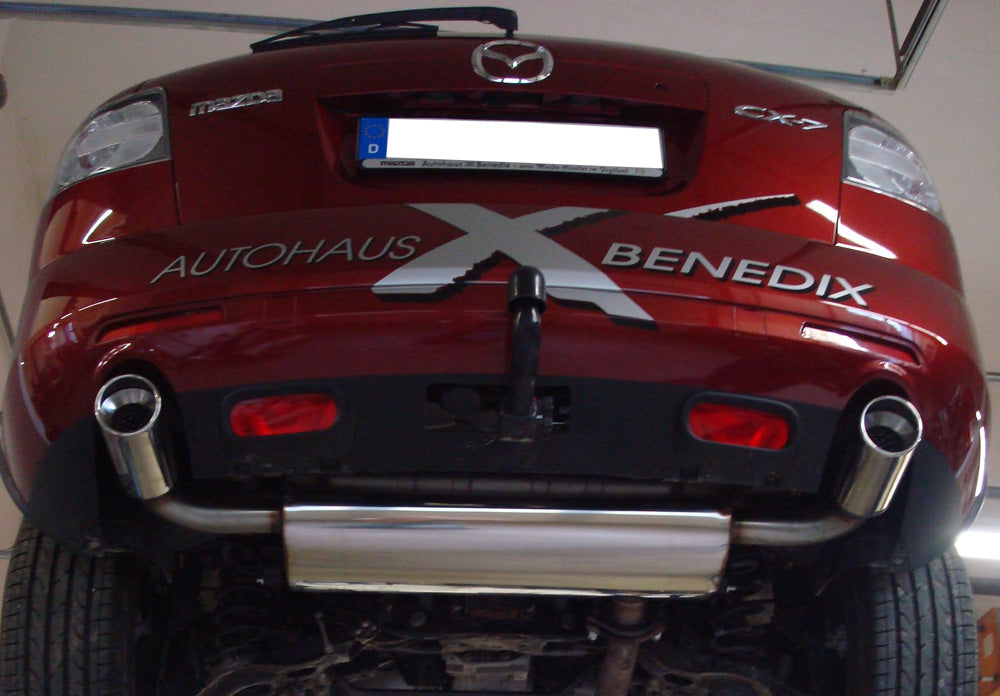 Mazda CX7 Endschalldämpfer quer Ausgang rechts/links - 1x114 Typ 13 rechts/links