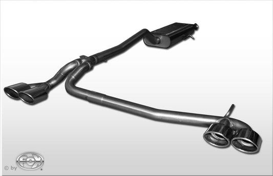 Mercedes A-Klasse W169 Endschalldämpfer Ausgang rechts/links - 2x106x71 Typ 32 rechts/links