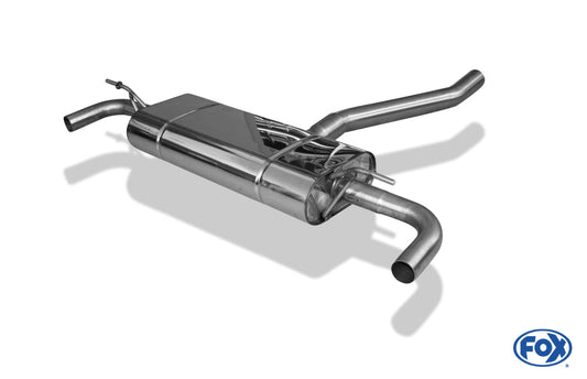 FOX Mercedes GLA - X156 Endschalldämpfer quer Ausgang rechts/links - ohne Endrohre mit 90° Bögen für Modelle mit original Endrohrblenden