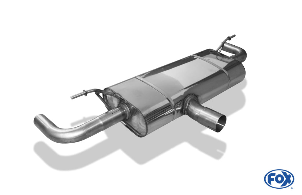 Mercedes A-Klasse 176/245 4-matic Endschalldämpfer quer Ausgang rechts/links - ohne Endrohre mit 90° Bögen für Modelle mit original Endrohrblenden
