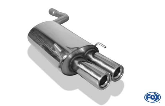 Mercedes C-Klasse W202/ S202 Endschalldämpfer Eingang 61mm - 2x80 Typ 13