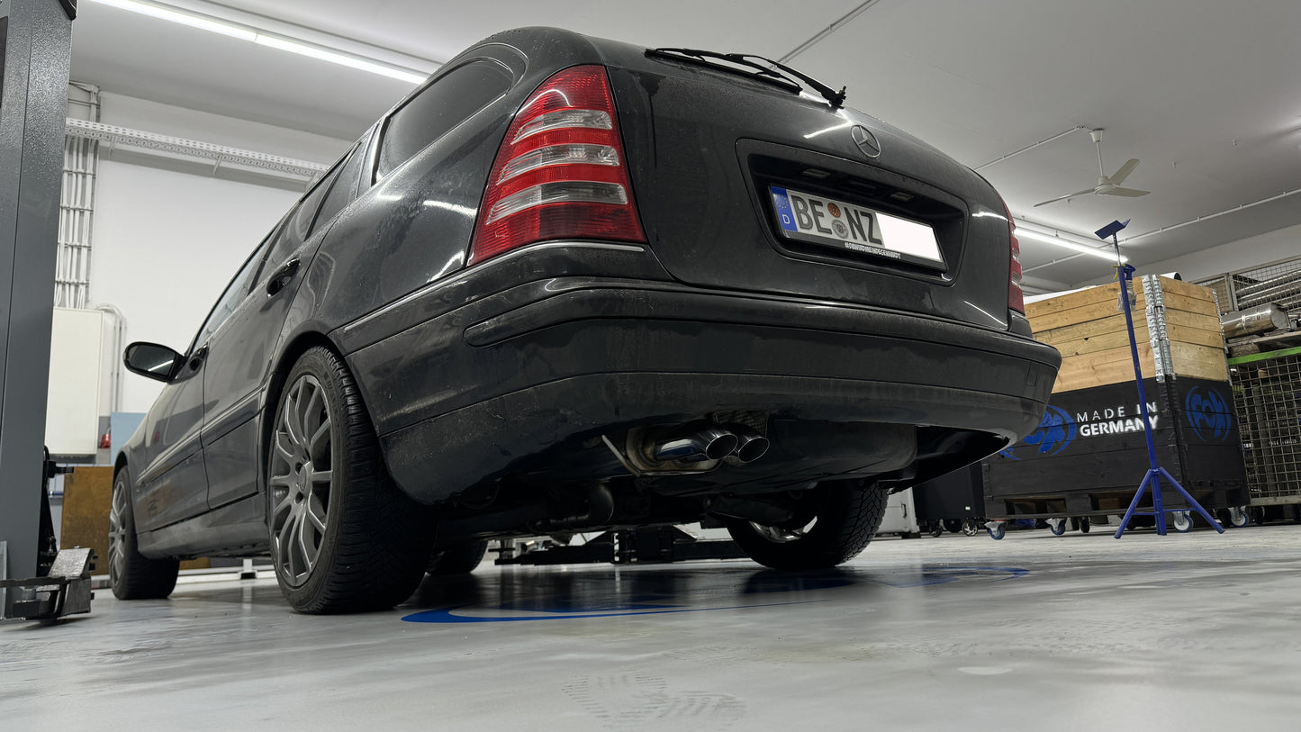FOX Mercedes C-Klasse W203/ S203 Endschalldämpfer - 2x63 Typ 28