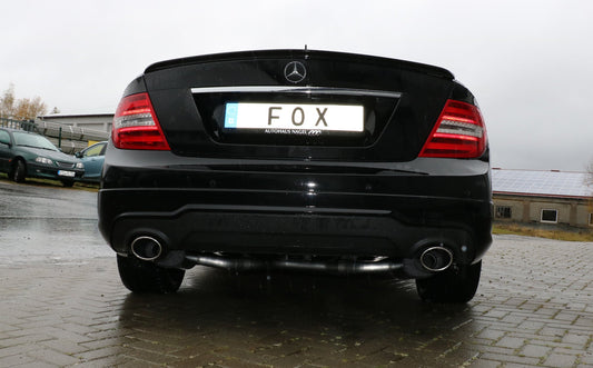 Mercedes C-Klasse 4 Zylinder - W204/S204 Endschalldämpfer rechts/links mit Y-Verbindungsstück - 115x85 Typ 32 rechts/links