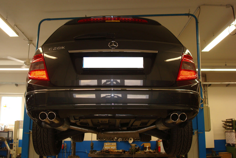 Mercedes C-Klasse 4 Zylinder - W204/S204 Endschalldämpfer rechts/links mit Y-Verbindungsstück - 2x70 Typ 16 rechts/links