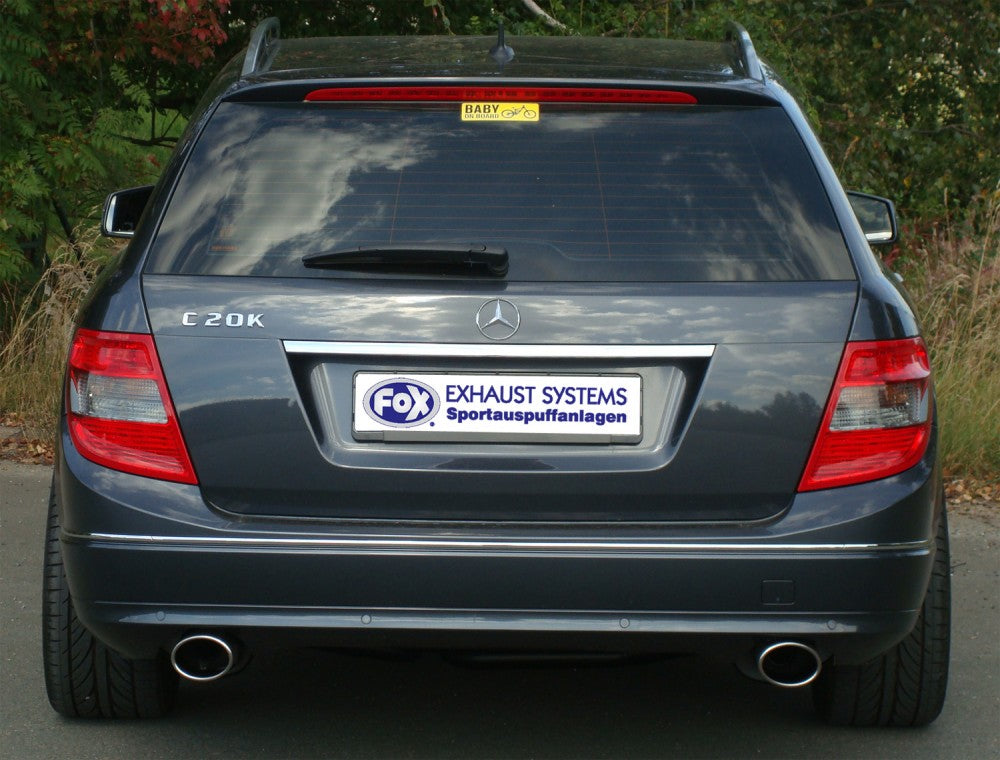 Mercedes C-Klasse 4 Zylinder - W204/S204 Endschalldämpfer rechts/links mit Y-Verbindungsstück - 115x85 Typ 38 rechts/links