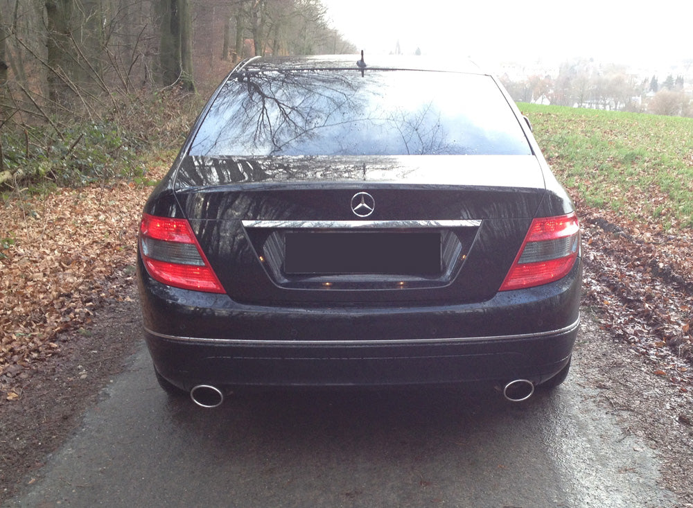 Mercedes C-Klasse 4 Zylinder - W204/S204 Endschalldämpfer rechts/links mit Y-Verbindungsstück - 115x85 Typ 38 rechts/links