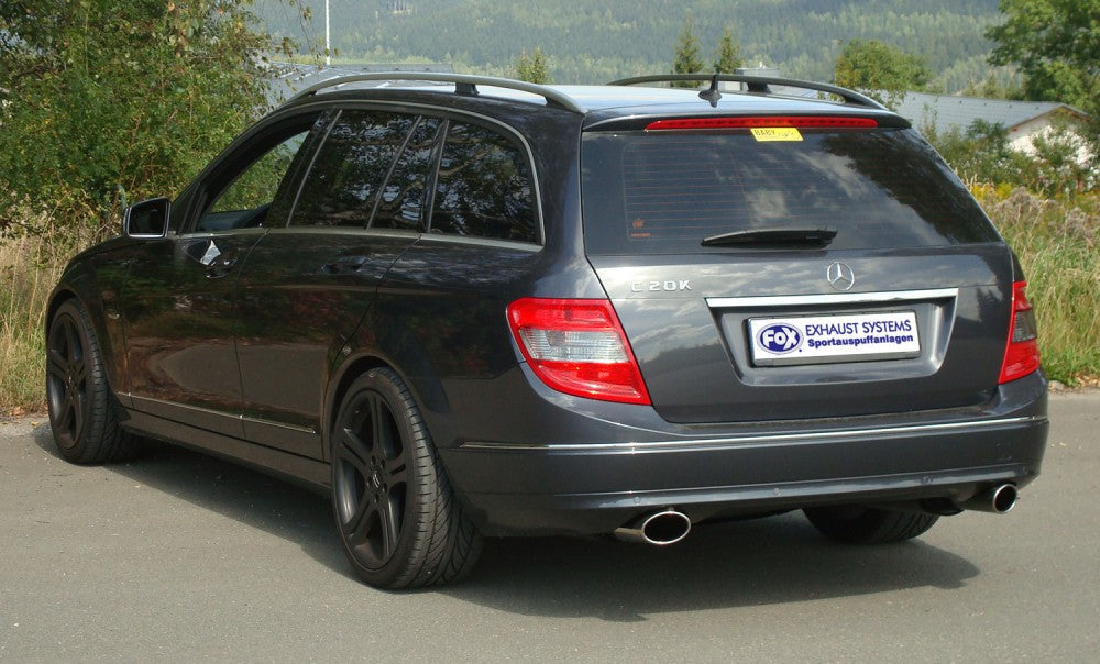 Mercedes C-Klasse 4 Zylinder - W204/S204 Endschalldämpfer rechts/links mit Y-Verbindungsstück - 115x85 Typ 38 rechts/links